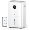 image:imageDREO 110Pint Smart Dehumidifier for Basement 4500 Ft for Large Room 2 Gallon Water Tank AutoComfortConstant Mode Dehumidifiers for Home Bedroom Bathroom with Drain Hose Black 711SWhite