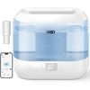 image:imageDREO Smart Humidifiers for Bedroom 4L Cool Mist Humidifier White  Top Fill Quiet Sleep 28 dB 36H Runtime for large room TouchAPPVoice Control Nightlight ideal for Baby Plants NurseryBlue