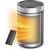 image:imageDREO Space Heater Portable Electric Heaters for Indoor Use with Thermostat and Remote 2024 Upgraded Digital Display 12H Timer 5 Mode 1500W PTC Ceramic Fast Safety Heat for Office Bedroom HomeSilver