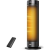 image:imageDREO Space Heater for Large Room 23 Inch Electric Heaters for Indoor Use 8 Safe Protection Tower 70 Oscillation PTC Ceramic with Thermostat and Remote Quiet 12H Timer Bedroom OfficeBlack