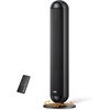 image:imageDREO Tower Fan and Heater Combo 292fts Standing Fans for Bedroom 17 Levels 6 Modes 120 Oscillation 42 Inch 12H Timer 25dB Quiet with Remote for Office Large Room SilverBlack