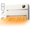 image:imageDreo Smart Wall Heater Electric Space Heater for Bedroom 1500W 120 Vertical Oscillation Adjustable Thermostat Remote Control 24H Timer EasyMount Heater for Indoor Use Works with Alexa WH719SWooden