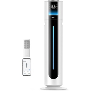 image:imageDREO 11L Smart Humidifier 747S Large Room 700 ft 100H Runtime 21dB Quiet  Top Fill 1500RGB Light APP amp Remote Control Clean Tank Technology 12H Timer Cool Mist Humidifers for Bedroom WhiteWhite