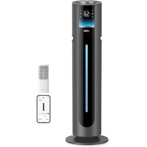 image:imageDREO 11L Smart Humidifier 747S Large Room 700 ft 100H Runtime 21dB Quiet  Top Fill 1500RGB Light APP amp Remote Control Clean Tank Technology 12H Timer Cool Mist Humidifers for Bedroom WhiteGrey