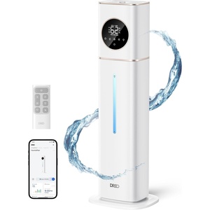 image:imageDREO 11L Smart Humidifier Large Room 700 ft Humidifiers for Bedroom 100H  26dB Quiet Auto Mode APP amp Remote Control Clean Tank Technology RGB Light Aroma Box Cool Mist Humidifier HM735S WhiteWhite