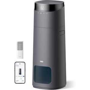 image:imageDREO 16L Smart Humidifier Large Room 1000 ft 130H Runtime 30dB Top Fill  Auto Mode RemoteTouchVoice amp APP Control Clean Tank Technology RGB Light Cool Mist Humidifiers 755S for Bedroom WhiteGrey