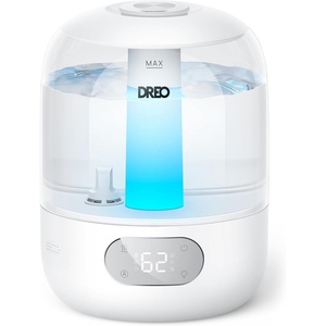image:imageDREO 3L Humidifiers for Bedroom 30H Runtime 26 dB Quiet Black  Easy to Refill amp Clean Precise Humidity Control Night light 360 Nozzle Cool Mist Air Humidifier for Large Room BabyPearl White