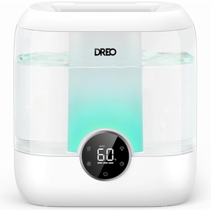 image:imageDREO 6L Humidifiers for Bedroom 60H Runtime 28 dB Quiet HM524  Precise Humidity Control Easy to Refill amp Clean Nightlight Cool Mist Humidifiers for Large Rooms Baby Nurseries amp Plants