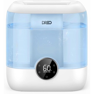 image:imageDREO 6L Top Fill Humidifiers for Bedroom 60H Runtime 28 dB Quiet Supersized Cool Mist Air Humidifiers for Large Room Baby Nursery Plant Indoor Night Light Easy to Clean Precise Humidity ControlBlue