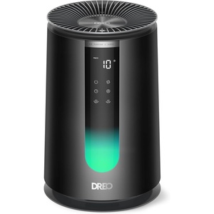 image:imageDREO Smart HEPA Air Purifier for Home AHAM VERIFIDE Air Cleaner for Bedroom Pets Smoke Dust Pollen amp Odors WiFiVoiceAlexa PM25 Monitor Auto Turbo Quiet Sleep Mode DRHAP008S Dreo 338SDeep Black NonSmart