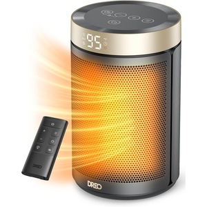 image:imageDREO Space Heater Portable Electric Heaters for Indoor Use with Thermostat and Remote 2024 Upgraded Digital Display 12H Timer 5 Mode 1500W PTC Ceramic Fast Safety Heat for Office Bedroom HomeGold