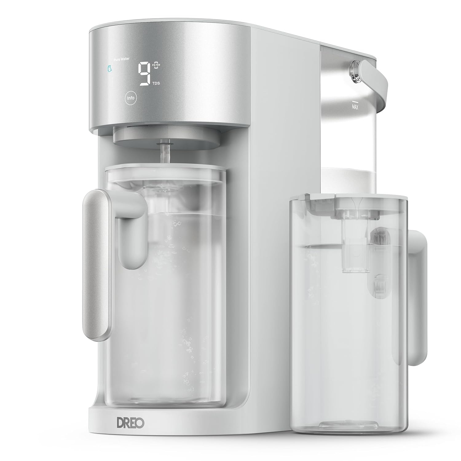 image:imageDREO Reverse Osmosis Water Filter Countertop RO Filtration System 31 Pure to Drain TDS amp Filter Life amp Autofill Pitcher InstallationFree SelfCleaning Water Purifier RO Water Filter 112 3LGray