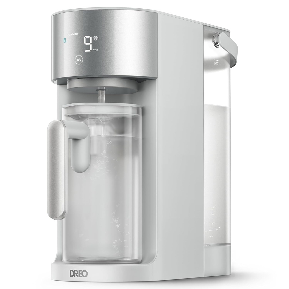 image:imageDREO Reverse Osmosis Water Filter Countertop RO Filtration System 31 Pure to Drain TDS amp Filter Life amp Autofill Pitcher InstallationFree SelfCleaning Water Purifier RO Water Filter 112 3LGray