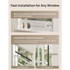 image:imageDREO Adjustable Portable Air Conditioner Window Vent Kit for Dual Hose with 59 Inch Exhaust Duct Upgraded Seamless Window Panel Kit for Sliding Windows Doors Compatible with AC318S amp AC319S