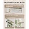 image:imageDREO Adjustable Portable Air Conditioner Window Vent Kit with 59 Inch Exhaust Duct Upgraded Seamless Window Panel Kit for Sliding Windows Doors