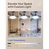 image:imageDREO Ceiling Fan with Lights for IndoorOutdoor 42 Low Profile Ceiling fan with Light and Remote Control for Bedroom 22dB Quiet DC Motor QuickInstall 6 Speeds Reversible Dimmable 5CCT BlackBlack