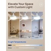 image:imageDREO Ceiling Fan with Lights for IndoorOutdoor 42 Low Profile Ceiling fan with Light and Remote Control for Bedroom 22dB Quiet DC Motor QuickInstall 6 Speeds Reversible Dimmable 5CCT BlackWhite