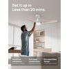 image:imageDREO Ceiling Fan with Lights for IndoorOutdoor 42 Low Profile Ceiling fan with Light and Remote Control for Bedroom 22dB Quiet DC Motor QuickInstall 6 Speeds Reversible Dimmable 5CCT BlackWhite
