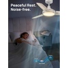 image:imageDREO Ceiling Fan with Lights for IndoorOutdoor 42 Low Profile Ceiling fan with Light and Remote Control for Bedroom 22dB Quiet DC Motor QuickInstall 6 Speeds Reversible Dimmable 5CCT BlackWhite