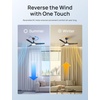 image:imageDREO Ceiling Fan with Lights for IndoorOutdoor 42 Low Profile Ceiling fan with Light and Remote Control for Bedroom 22dB Quiet DC Motor QuickInstall 6 Speeds Reversible Dimmable 5CCT BlackBlack
