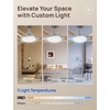 image:imageDREO Ceiling Fan with Lights for IndoorOutdoor 42 Low Profile Ceiling fan with Light and Remote Control for Bedroom 22dB Quiet DC Motor QuickInstall 6 Speeds Reversible Dimmable 5CCT BlackGrey