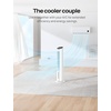 image:imageDREO Evaporative Air Swamp Cooler 40 Standing Fans that Blow Cold Air 80 Oscillating Bladeless Cooling Fan for Bedroom Removable Water Tank Ice Packs Remote Control 4 Speeds 7H Timer WhiteWhite