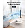 image:imageDREO Evaporative Air Swamp Cooler 40 Standing Fans that Blow Cold Air 80 Oscillating Bladeless Cooling Fan for Bedroom Removable Water Tank Ice Packs Remote Control 4 Speeds 7H Timer WhiteBlack