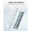 image:imageDREO Evaporative Air Swamp Cooler 40 Standing Fans that Blow Cold Air 80 Oscillating Bladeless Cooling Fan for Bedroom Removable Water Tank Ice Packs Remote Control 4 Speeds 7H Timer WhiteWhite