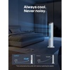 image:imageDREO Evaporative Air Swamp Cooler 40 Standing Fans that Blow Cold Air 80 Oscillating Bladeless Cooling Fan for Bedroom Removable Water Tank Ice Packs Remote Control 4 Speeds 7H Timer WhiteWhite