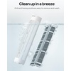 image:imageDREO Evaporative Air Swamp Cooler 40 Standing Fans that Blow Cold Air 80 Oscillating Bladeless Cooling Fan for Bedroom Removable Water Tank Ice Packs Remote Control 4 Speeds 7H Timer WhiteWhite and Black