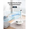 image:imageDREO Evaporative Air Swamp Cooler 40 Standing Fans that Blow Cold Air 80 Oscillating Bladeless Cooling Fan for Bedroom Removable Water Tank Ice Packs Remote Control 4 Speeds 7H Timer WhiteWhite