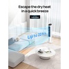 image:imageDREO Evaporative Air Swamp Cooler 40 Standing Fans that Blow Cold Air 80 Oscillating Bladeless Cooling Fan for Bedroom Removable Water Tank Ice Packs Remote Control 4 Speeds 7H Timer WhiteWhite and Black