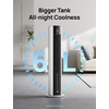 image:imageDREO Evaporative Air Swamp Cooler 43 Cooling Fans that Blow Cold Air 2025 Upgraded 85 Oscillating Floor Fan for Bedroom Easy Cleaning APP Control Ice Packs 4 Speeds amp 4 Modes 12H Timer WhiteWhite