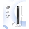 image:imageDREO Evaporative Air Swamp Cooler 43 Cooling Fans that Blow Cold Air 2025 Upgraded 85 Oscillating Floor Fan for Bedroom Easy Cleaning APP Control Ice Packs 4 Speeds amp 4 Modes 12H Timer WhiteWhite