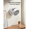 image:imageDREO Fan for Bedroom 12 Inches 70ft Powerful Airflow 25db Quiet Table Air Circulator Fans for Whole Room 120 Adjustable Tilt 3 Speeds Desktop Fan for Home Office KitchenWhite