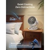 image:imageDREO Fan for Bedroom 12 Inches 70ft Powerful Airflow 25db Quiet Table Air Circulator Fans for Whole Room 120 Adjustable Tilt 3 Speeds Desktop Fan for Home Office KitchenWhite