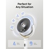 image:imageDREO Fan for Bedroom 120 Oscillating Standing Fans Quiet Floor Fan with DC Motor 100ft Pedestal Fans for Room 9 Speeds 4 modes 20dB 120 Manual Vertical 3742 Adjustable Height 8H TimerWhite