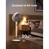 image:imageDREO Fan for Bedroom 120 Oscillating Standing Fans Quiet Floor Fan with DC Motor 100ft Pedestal Fans for Room 9 Speeds 4 modes 20dB 120 Manual Vertical 3742 Adjustable Height 8H TimerWhite