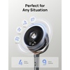 image:imageDREO Fan for Bedroom 120 Oscillating Standing Fans Quiet Floor Fan with DC Motor 100ft Pedestal Fans for Room 9 Speeds 4 modes 20dB 120 Manual Vertical 3742 Adjustable Height 8H TimerGrey