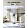 image:imageDREO Fan for Bedroom 120 Oscillating Standing Fans Quiet Floor Fan with DC Motor 100ft Pedestal Fans for Room 9 Speeds 4 modes 20dB 120 Manual Vertical 3742 Adjustable Height 8H TimerGrey
