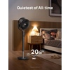 image:imageDREO Fan for Bedroom 120 Oscillating Standing Fans Quiet Floor Fan with DC Motor 100ft Pedestal Fans for Room 9 Speeds 4 modes 20dB 120 Manual Vertical 3742 Adjustable Height 8H TimerGrey