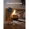 image:imageDREO Fan for Bedroom 120 Oscillating Standing Fans Quiet Floor Fan with DC Motor 100ft Pedestal Fans for Room 9 Speeds 4 modes 20dB 120 Manual Vertical 3742 Adjustable Height 8H TimerGrey