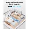 image:imageDREO Fan for Bedroom 120120Omnidirectional Oscillating Fan 90ft DC Motor 20 dB Quiet Standing Pedestal Fans 8 Speeds 3 Modes Circulator with Remote 3540 Adjustable Height 8H TimerBright silver