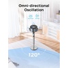 image:imageDREO Fan for Bedroom 120120Omnidirectional Oscillating Fan 90ft DC Motor 20 dB Quiet Standing Pedestal Fans 8 Speeds 3 Modes Circulator with Remote 3540 Adjustable Height 8H TimerLight silver