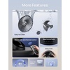 image:imageDREO Fan for Bedroom 13Inch Oscillating Table Air Circulator Fan for Whole Room 120 Tilt Adjustment 25dB UltraQuiet 75ft Powerful Airflow 4 Speeds Desk Fans with Remote for Home OfficeBlack