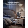 image:imageDREO Fan for Bedroom 13Inch Oscillating Table Air Circulator Fan for Whole Room 120 Tilt Adjustment 25dB UltraQuiet 75ft Powerful Airflow 4 Speeds Desk Fans with Remote for Home OfficeWhite