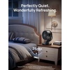 image:imageDREO Fan for Bedroom 13Inch Oscillating Table Air Circulator Fan for Whole Room 120 Tilt Adjustment 25dB UltraQuiet 75ft Powerful Airflow 4 Speeds Desk Fans with Remote for Home OfficeBlack