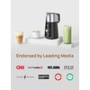 image:imageDREO Milk Frother Allin1 Electric Foam Maker for Coffee 15oz450ml Automatic Foam Frother for Latte Artlevel Microfoam 30 Drinks Easy to Clean Dishwasher Safe LED displaySilver Black