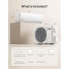 image:imageDREO Mini Split ACHeating System 12000 BTU 115V Split Air Conditioner  20 SEER2 Energy Efficient Works with Alexa Quiet Operation PreCharged Condenser amp Complete Installation Kit Included