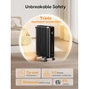 image:imageDREO Oil Filled Radiator Heater 1500W Electric Heaters for Indoor Use Safety Heat for Large Room with Remote 8 Fins 4 Modes Digital Thermostat Overheat amp TipOver Protection 24H Timer Quiet